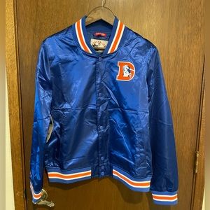 Satin Throwback Broncos Starter Jacket (M)
